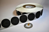 Round EAS Rfid Barcode Labels In Roll 8.2Mhz Security Soft Labels For Checkpoint